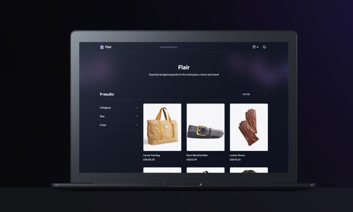 Thumbnail: E-commerce app