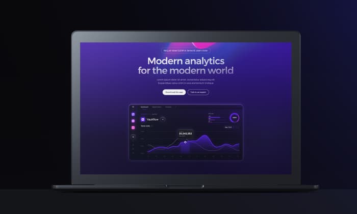 Thumbnail: Vaultflow - Landing page